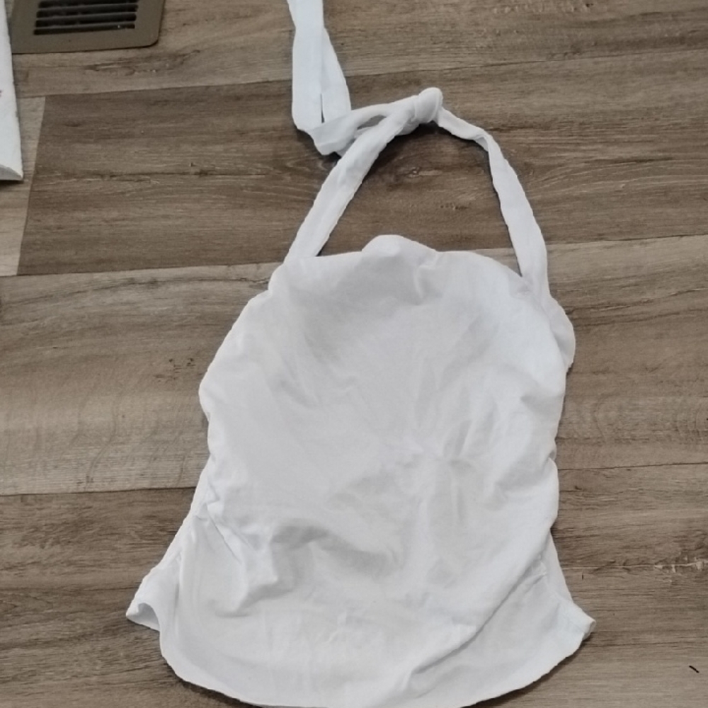 SHEIN White Halter Top